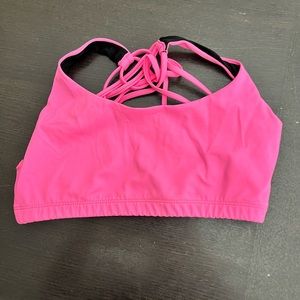 Fluorescent Pink Onzie sports bra